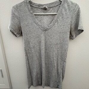 PINK Victoria's Secret Light Gray V-Neck Tee